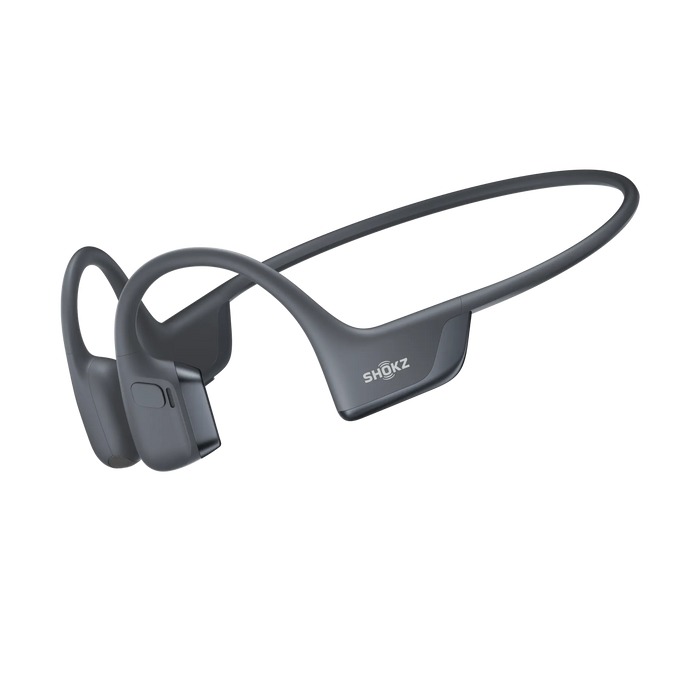bone conduction headphones on white background